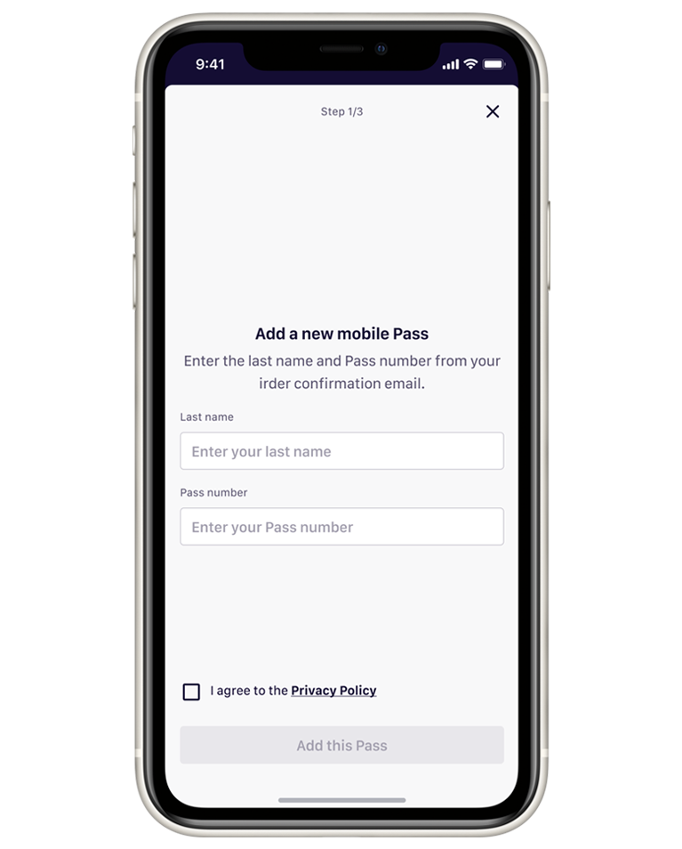 iPhone 11 - Add Pass